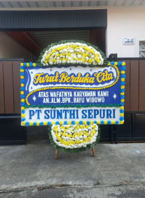 Papan Bunga Duka di Bhakti Karya
