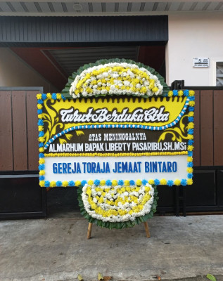 Papan Bunga Duka di Bhakti Karya